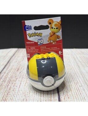 Mega Construx: Pokemon Teddiursa with Ultra Ball #HWR24 24Pcs SEALED
